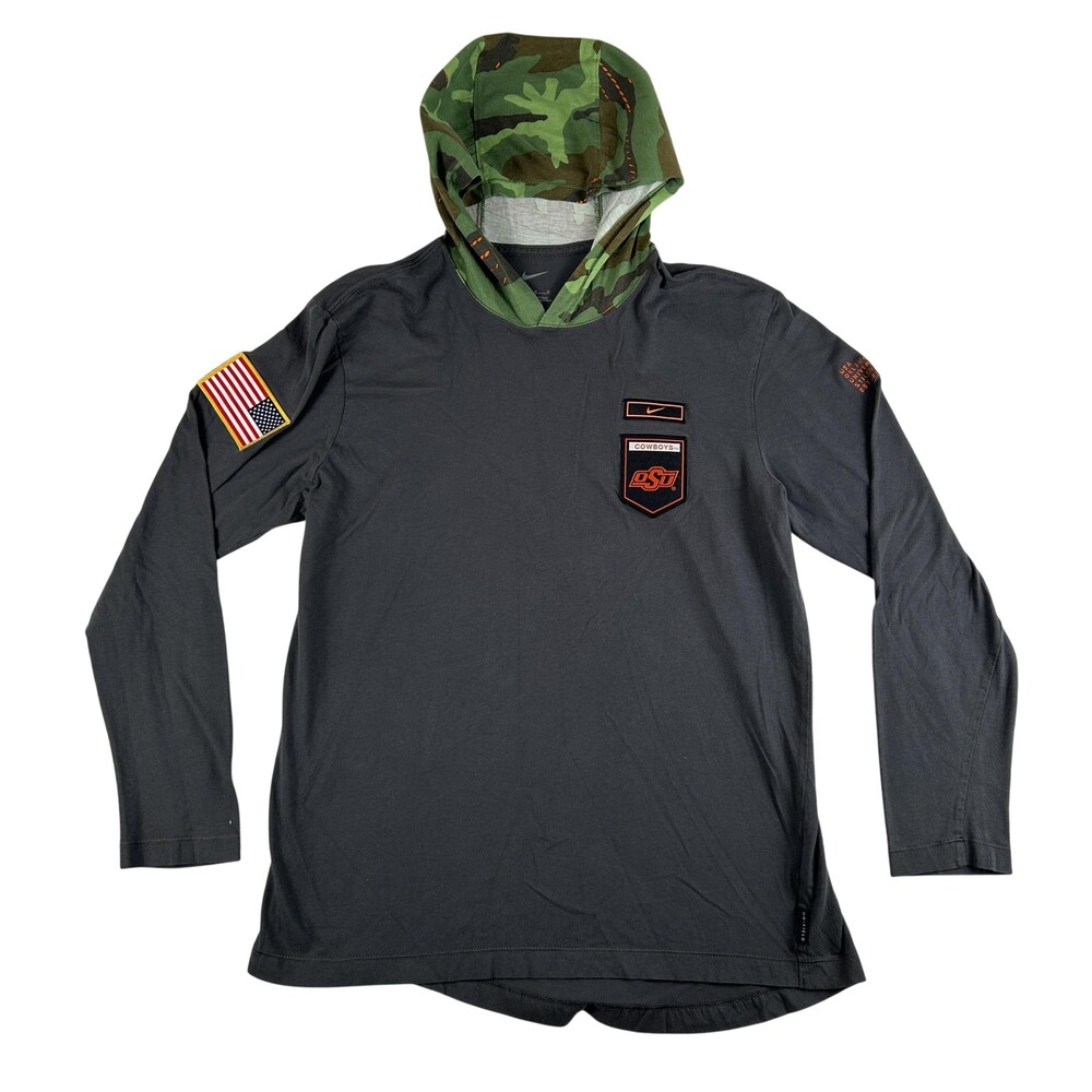 Oklahoma State Cowboys Shirt Mens Medium Salute To Service NCAA Football Nike